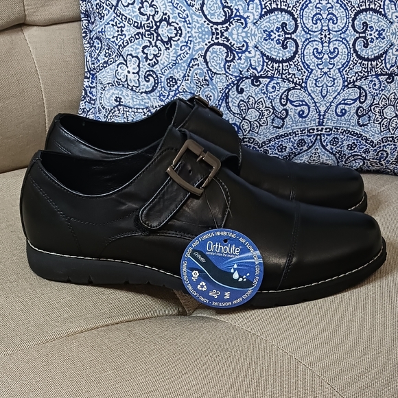 Propét Graham Oxford leather shoes black NWT - Picture 8 of 9